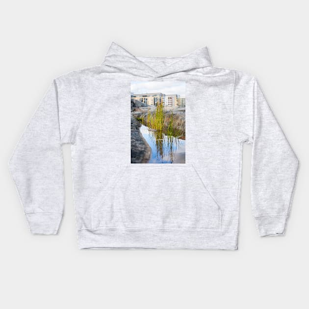 Lakeshore Bulrush Kids Hoodie by ansaharju